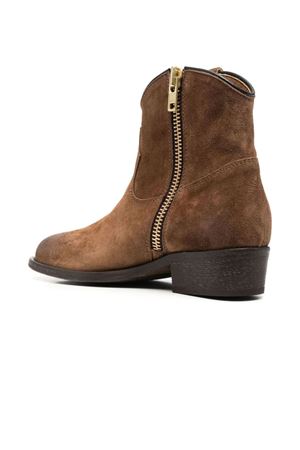 Brown calf suede ankle boots VIA ROMA 15 | 1476MARTORA